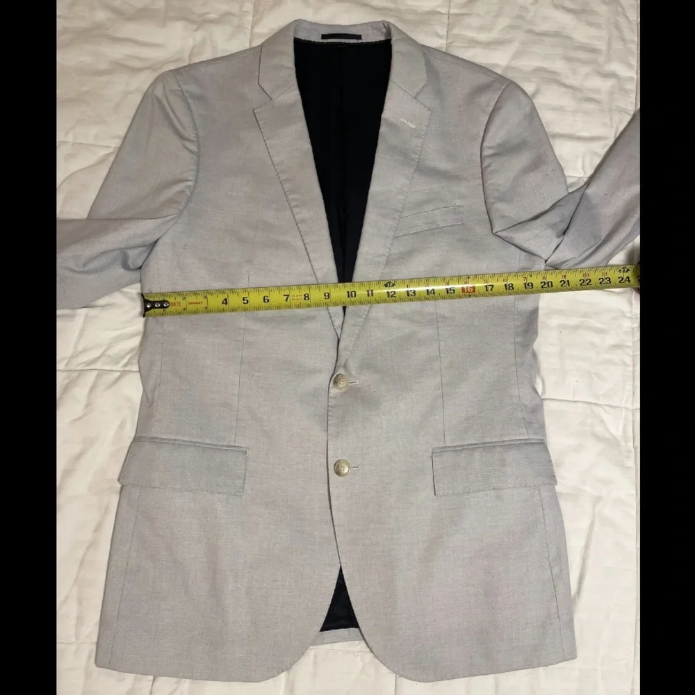 J. Crew Ludlow Slim Fit Tessuti di Sondrio Cotton Pale Blue Jacket Blazer 42R